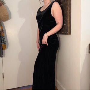 Vintage Velvet Maxi Dress